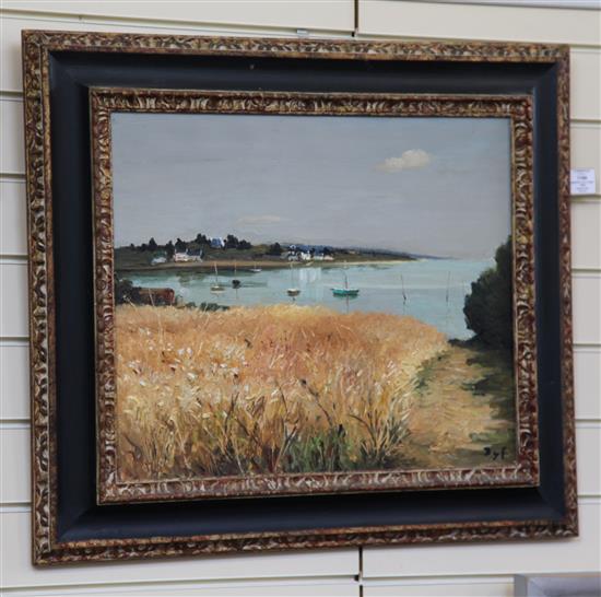 § Marcel Dyf (1899-1985) Vue du Golfe (Brittany, Golfe of Morbihan), c.1964 18 x 21in.
